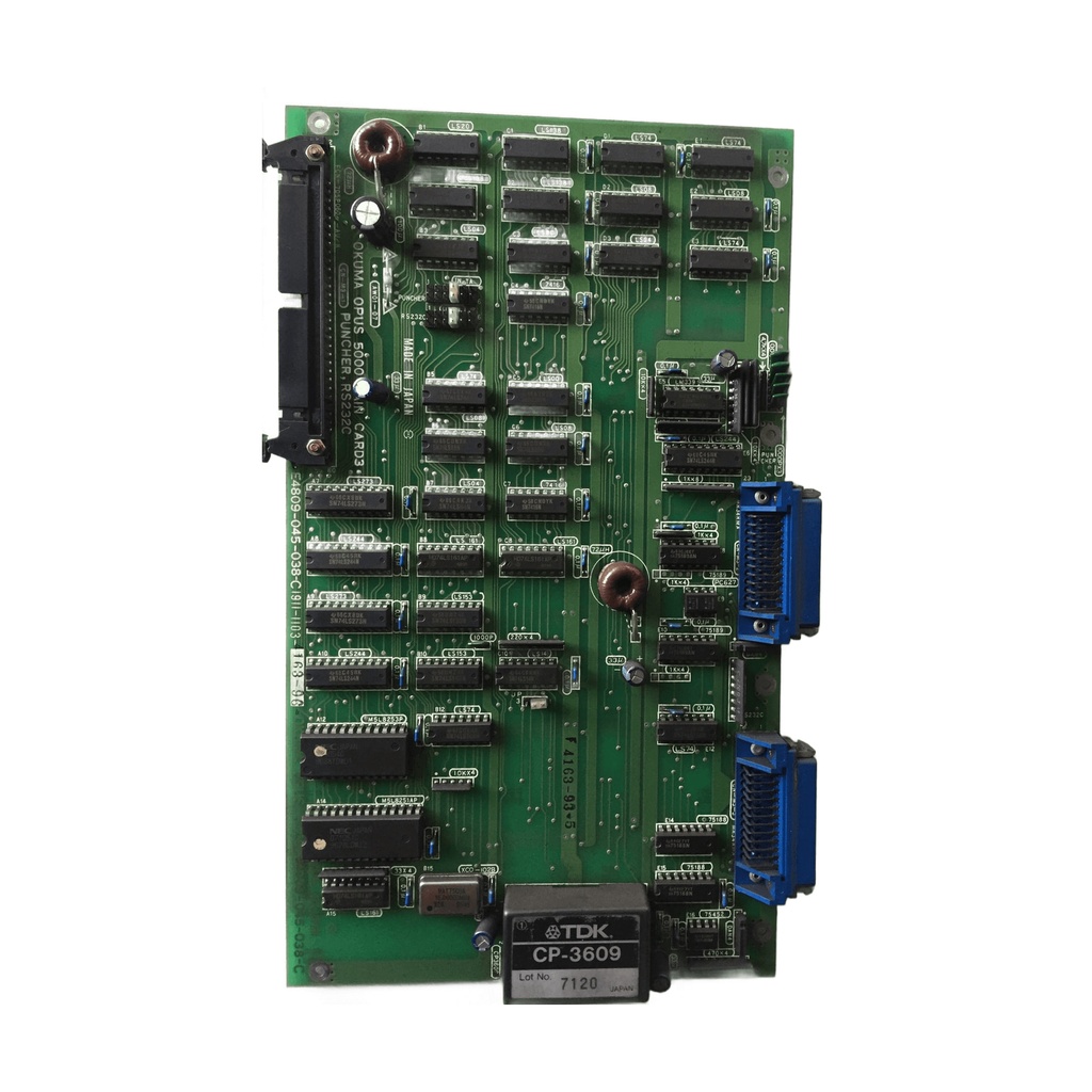 [PR/01327] Okuma E4809-045-038-C1911-1103 Opus 5000 Main Card 3-Puncher, RS 232