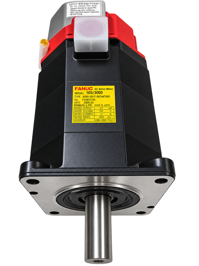 FANUC AC Servomotor 10S/3000 – A06B-0317-B074#7000