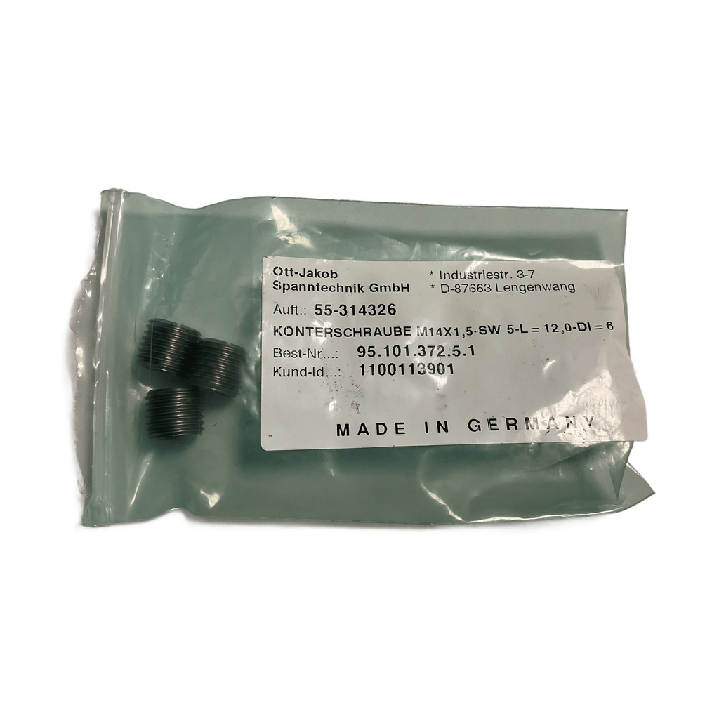 Ott Konterschraube M14x1,5-SW 5-L=12,0-DI=6  