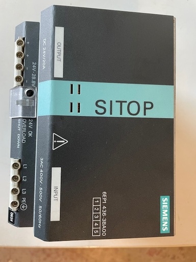[PR/01356] Siemens SITOP PSU100M 24V/20A Hutschienen-Netzteil (DIN-Rail) 24 V/DC 20A 480W 1 x (Kopie)