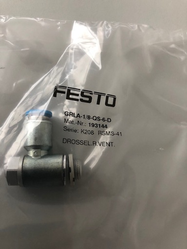 [100366]  Festo Drossel.R.Vent GRLA-1/8-QS-6-D (193144)