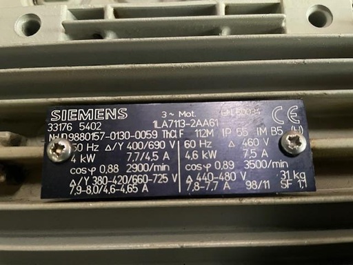 [PR/05040] Siemens Servomotor 1LA7113-2AA61 